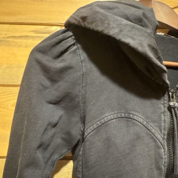 Prairie Underground Sweatshirt Jacket Womens XS Black Cloak Zip Hoodie Organic - Picture 7 of 16